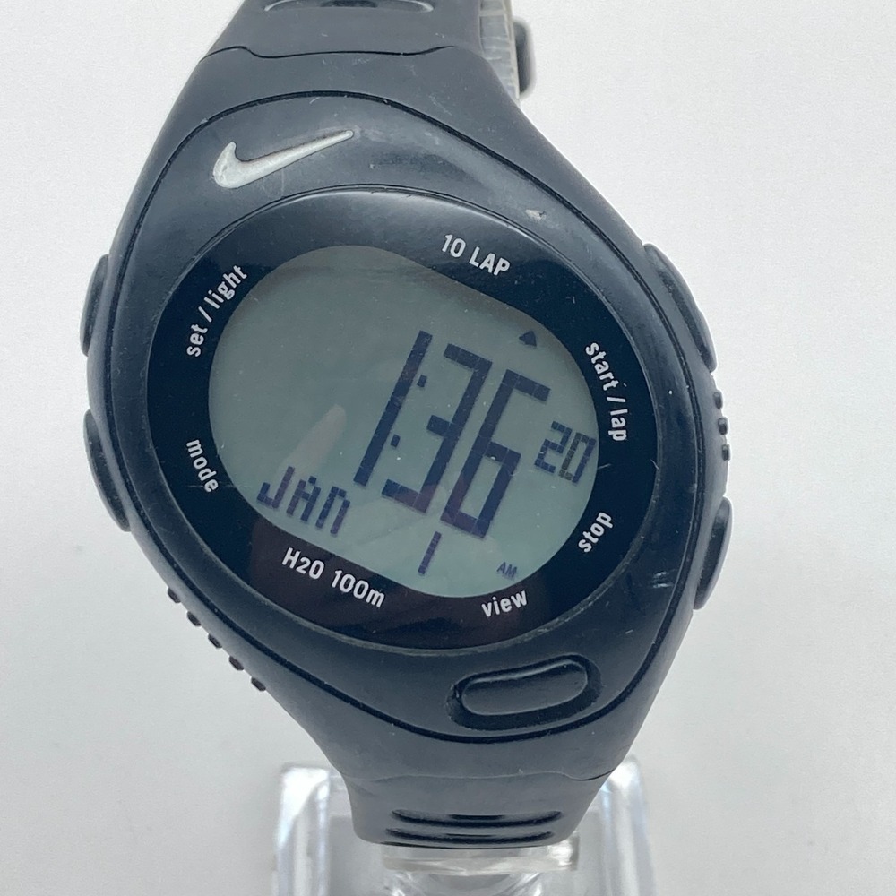 Nike Bowerman Series Men's Watch Digital 10 Lap Stopwatch H20 100m New Battery
